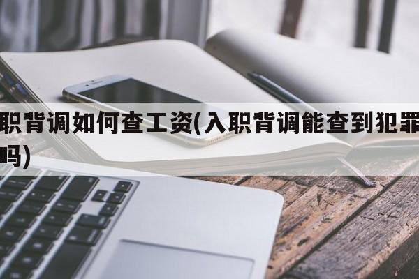 入职背调如何查工资(入职背调能查到犯罪记录吗)